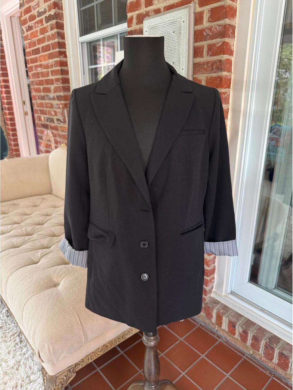 Torrid Elegant Stripe Cuff Blazer